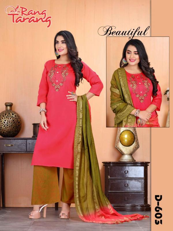 Rang Tarang Fantastic 4 Fancy Embroidery Readymade Salwar 